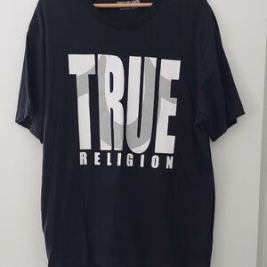 True Religion Black and White Graphic Tee